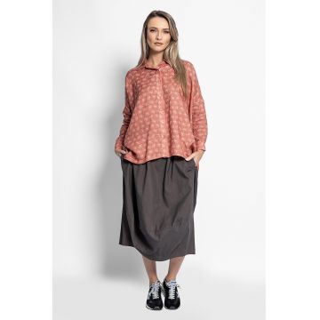 Fusta supradimensionata cu buzunare - Gri antracit