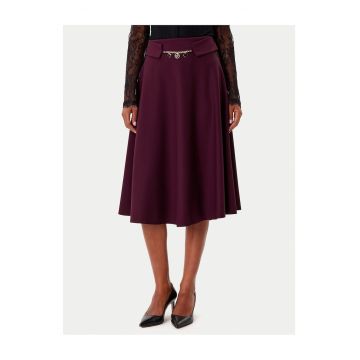 Fusta trapez  bordo - fabricata din material de calitate