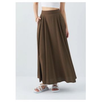 Fusta lunga -  talie inalta - kaki