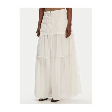 Fusta maxi dama  ecru