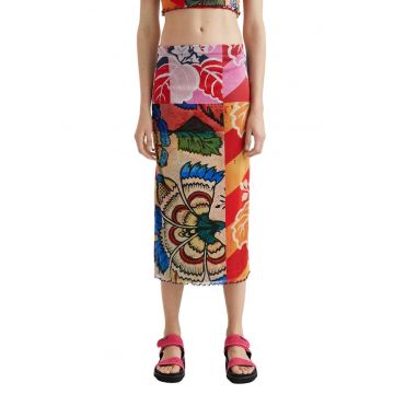 Fusta midi cu imprimeu  x Christian Lacroix Bell