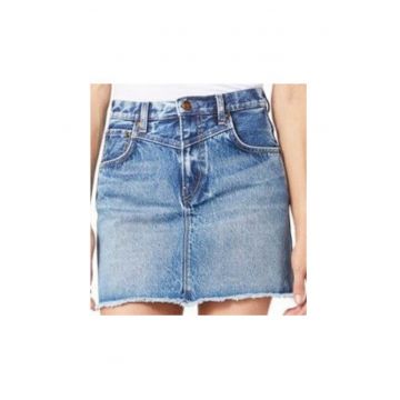Fusta mini din denim Rachel -