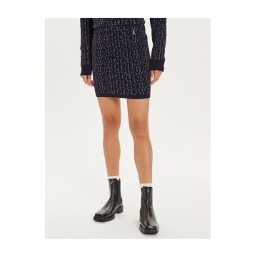 Fusta  model Enigma - monogram gri