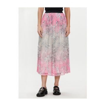 Fusta plisata -  roz - femei