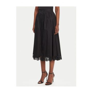 Fusta trapezoidala de dama  negru -