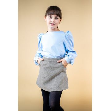 Fusta mini din amestec de lana