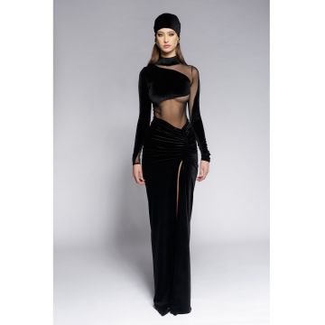 Fusta maxi cu slit frontal