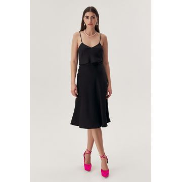 Fusta midi de satin
