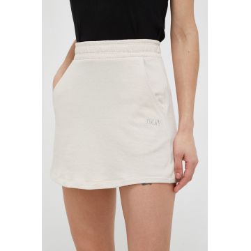 Dkny fusta culoarea bej, mini, drept