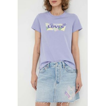 Levi's fustă din denim mini, dreaptă