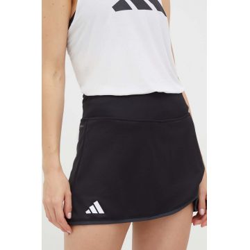 adidas Performance fustă sport Club culoarea negru, mini, drept