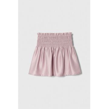 United Colors of Benetton fusta fete culoarea violet, mini, evazati